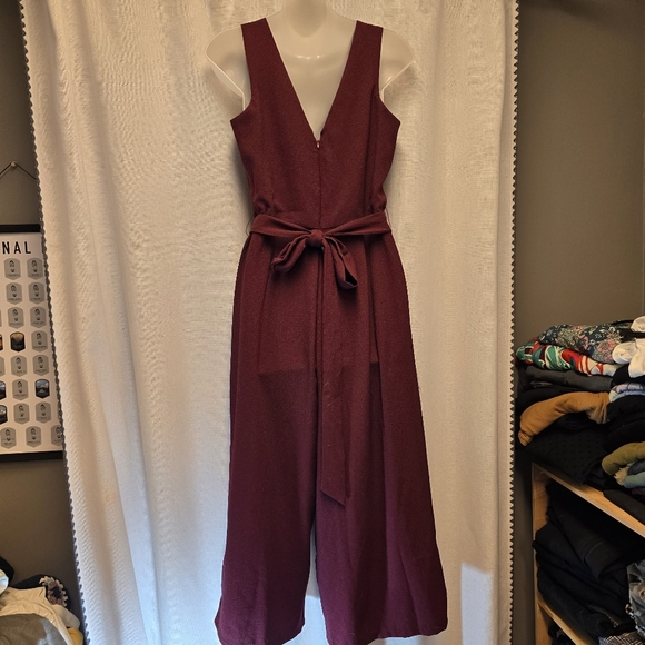 Women's Mudpie Maroon Dress Romper Extra Small - Picture 4 of 5